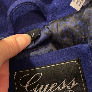 Guess pea coat royal blue medium